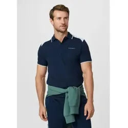 Hackett London für Herren. HM5600123 HS Colour Block Poloshirt navy (M), Baumwolle, Klassisch, Kurzarm, Marine