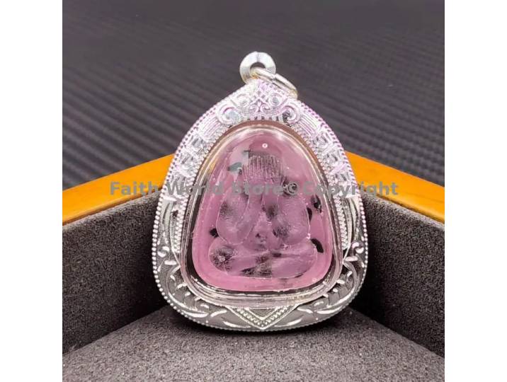 Pendentif Bouddhiste Bida Phra Pitda, Amulette du Dieu, Bénédiction du Démon, Talisman de Sécurité, Recrue de l'Argent, Nouveau Temple Thaïlandais Célèbre
