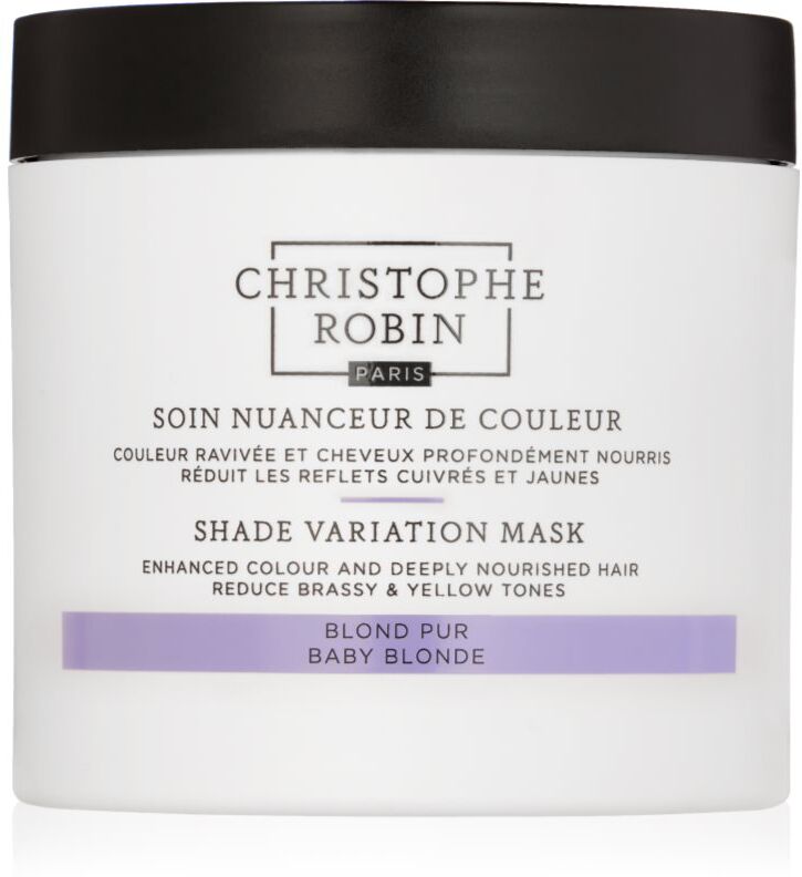 Christophe Robin Shade Variation Mask masque crème nourrissante pour cheveux teinte Baby Blonde 250 ml