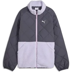Puma, Unisex, Laufjacke, Quilted Sherpa Jacket (122), Grau, 122