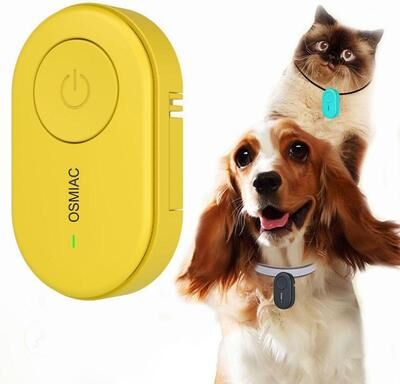Snug & Styled UltraGuard Pet Insect Repellent Collar & Clip On Ultrasonic Flea And Tick Protector yellow