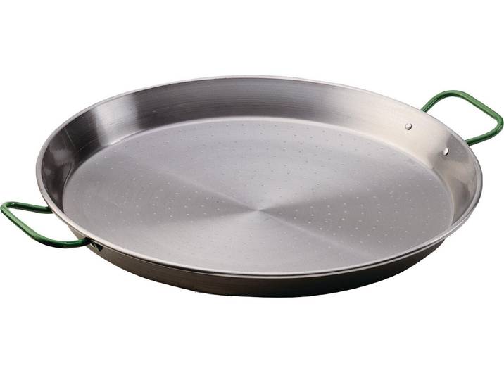 Grillpfanne Garcima PAELLERO Ø 46 cm , silber (silberfarben), B:46cm, Pfannen, Grillpfanne