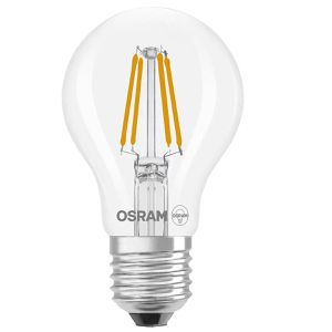 OSRAM LED-Lampe Superstar Classic A Filament, E27, 3,4W ersetzt 40W, warmweiß, dimmbar