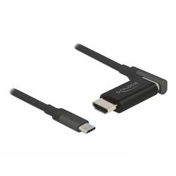 Delock USB / HDMI Anschlusskabel USB-C® Stecker, HDMI-A Stecker 1.2 m Schwarz 66685 4K UHD, vergoldete Steckkontakte USB-C® Kabel