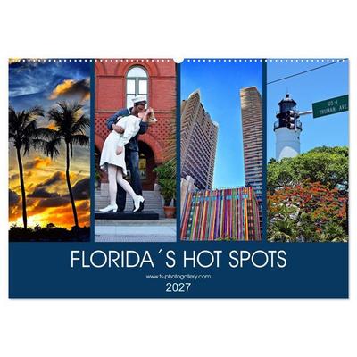 Florida Spots II (Wandkalender 2027 DIN A2 quer), CALVENDO Monatskalender