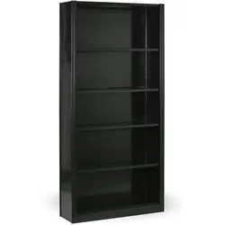 Mehrzweckregal aus Blech,  2100 x 1000 x 300 mm, schwarz