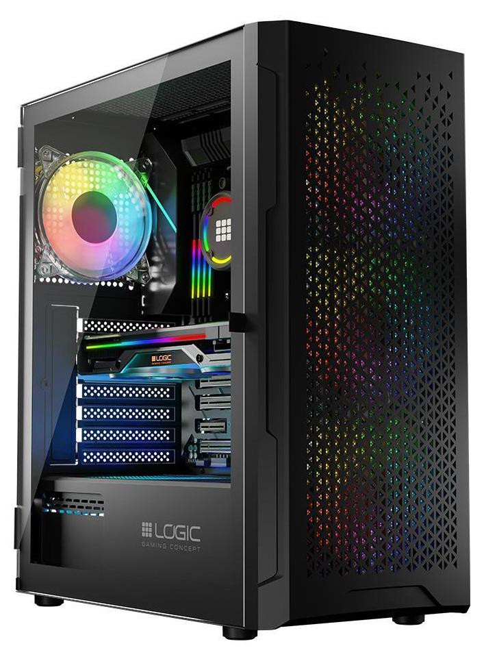 Logic ARAMIS ARGB MINIDI USB 3.0 Computerbehuizing Zwart