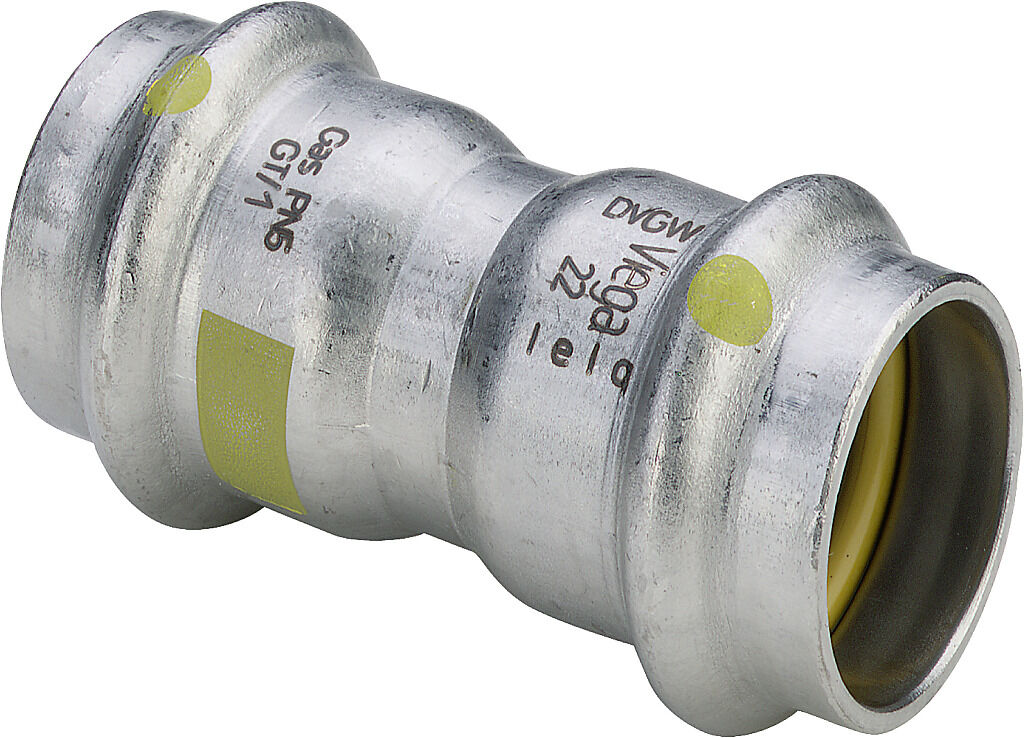 Viega Sanpress Inox G manchon 486976 18 mm, acier inoxydable, SC-Contur