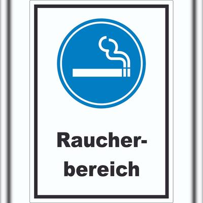 HB-Druck Raucherbereich Aufkleber A5 (148x210mm)