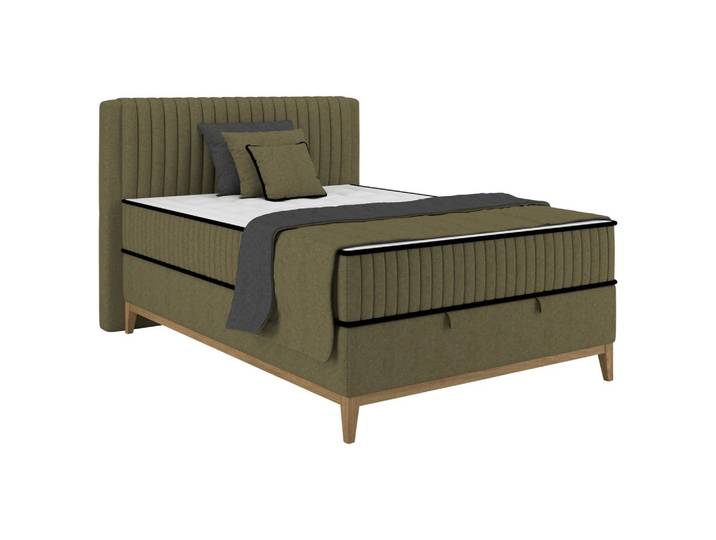 Boxbett 140/200 cm Olivgrün