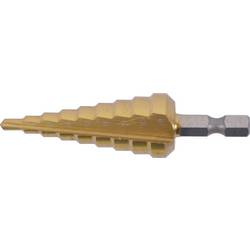 Makita D-40129 HSS Titan Stufenbohrer Gesamtlänge 75 mm titanbeschichtet Sechskantschaft 1 St.