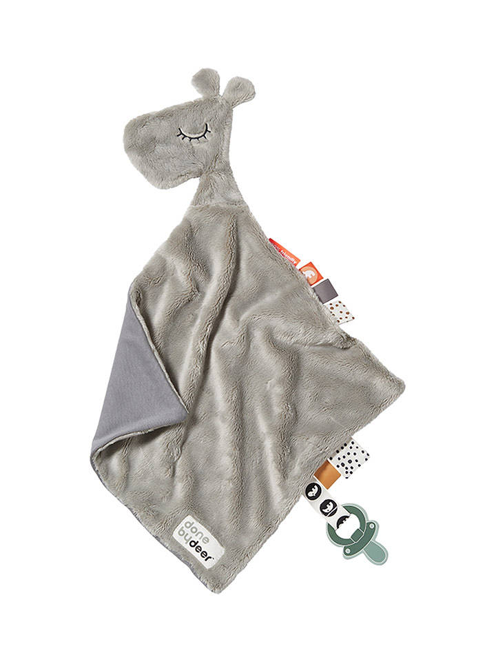 done by deer Baby-Kuscheltuch "Raffi" in Grau - (L)30 x (B)30 cm - onesize