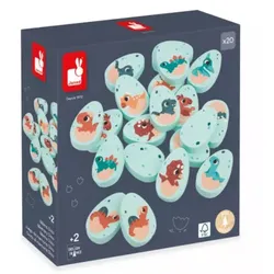 JANOD Memo-Spiel „Dino“ – Gedächtnis & Konzentration fördern ab 2 Jahren