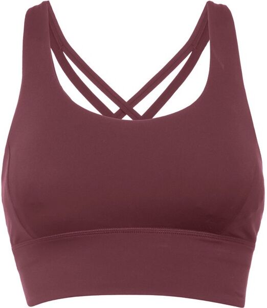 Brassière de sport personnalisable en polyester recyclé Sebring M ROJO BAYA