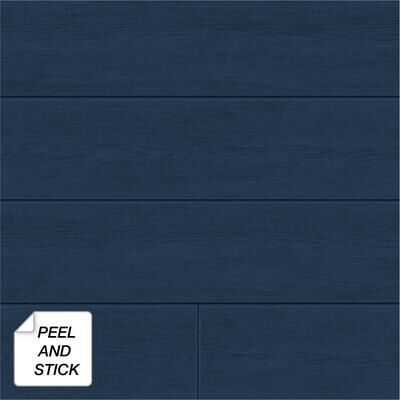NextWall Coastal Blue Shiplap Peel and Stick Wallpaper - 20.5 in. W x 18 ft. L