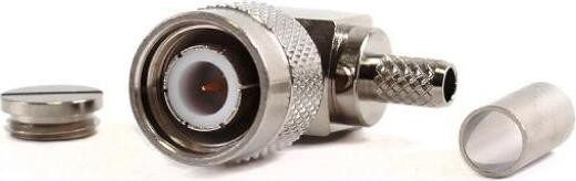 VARIA Group 90° gebogen TNC-connector krimpklem voor HDF200/RG58-kabels