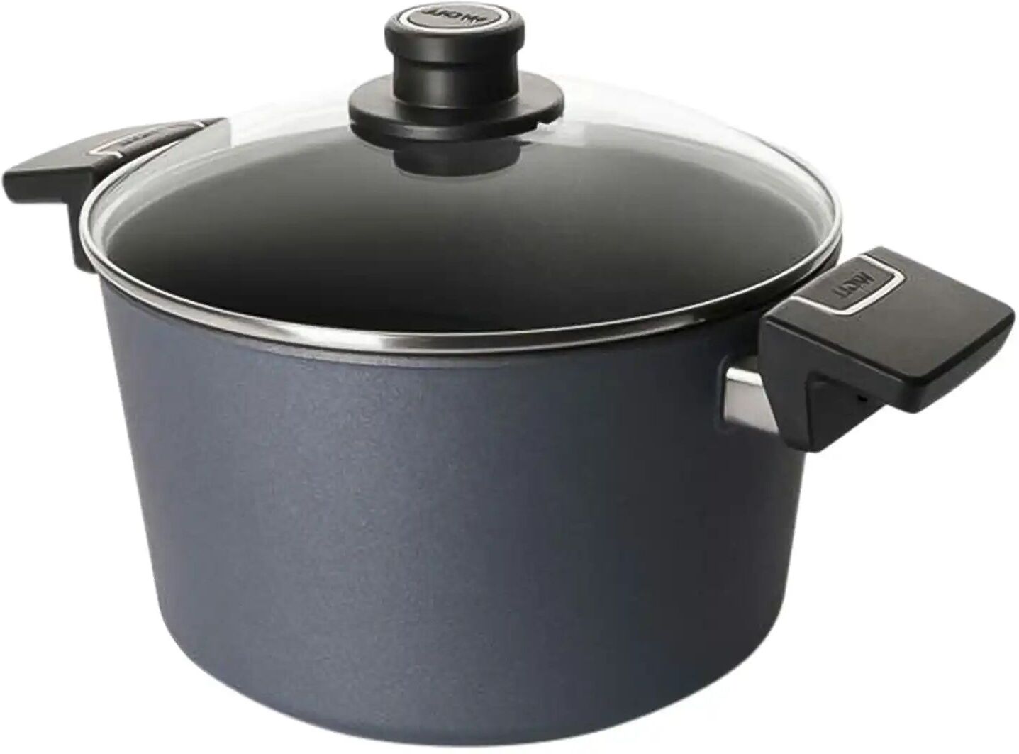 WOLL Gusstopf mit Deckel  Diamond Lite ¦ schwarz ¦ Aluminium-Guss ¦ Maße (cm):