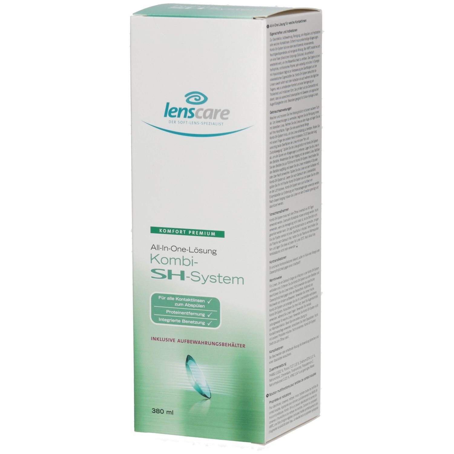 Lenscare Kombi SH System Lösung+1 Behälter 380 ml Lösung