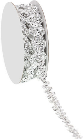 Dekoband "Shine", silber, 10 mm, 4,5 m