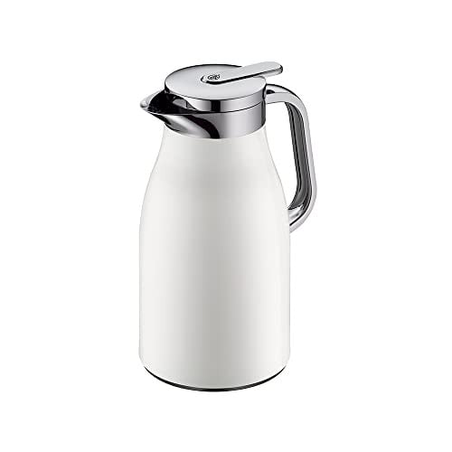 Alfi Skyline thermoskan roestvrij staal wit 1 liter met dubbelwandig vacuümglas