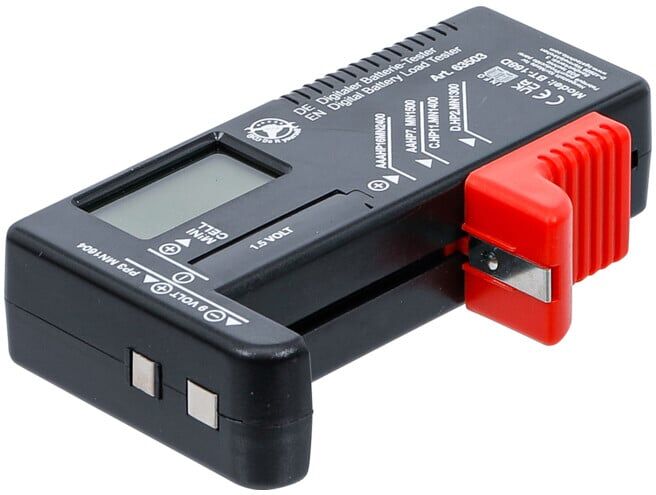 Testeur de batterie numérique BGS Do it yourself, 1,5 V / 9 V (63503)