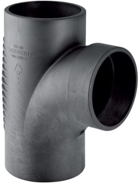 Geberit Silent db20 Bogenabzweig 308089141 DN 90/90, 88,5Grad, mit Innenradius