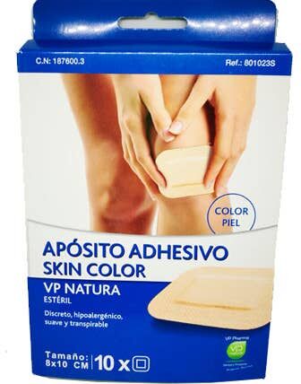 VP NATURA Apósito Estéril Adhesivo 10 cmx8 cm Color Piel 10 uds