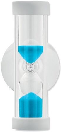 Sablier de douche personnalisé QUICKSHOWER verre bleu