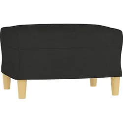 Décoshop26 - Fußhocker/Betthocker 60 x 50 x 41 cm schwarzer Stoff DEC030491 DEC030491