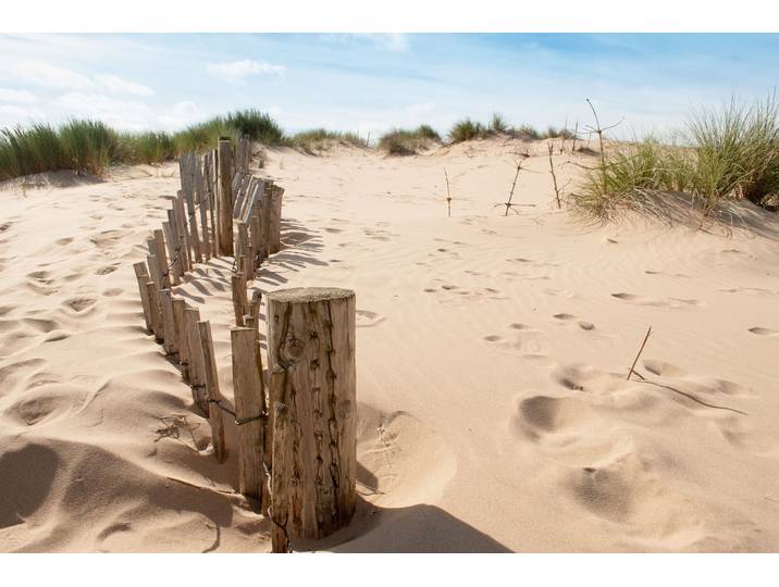 Fototapete PAPERMOON Dunes Sandy Beach , bunt, B:4m L:2,6m, Vlies, Tapeten, Fototapete