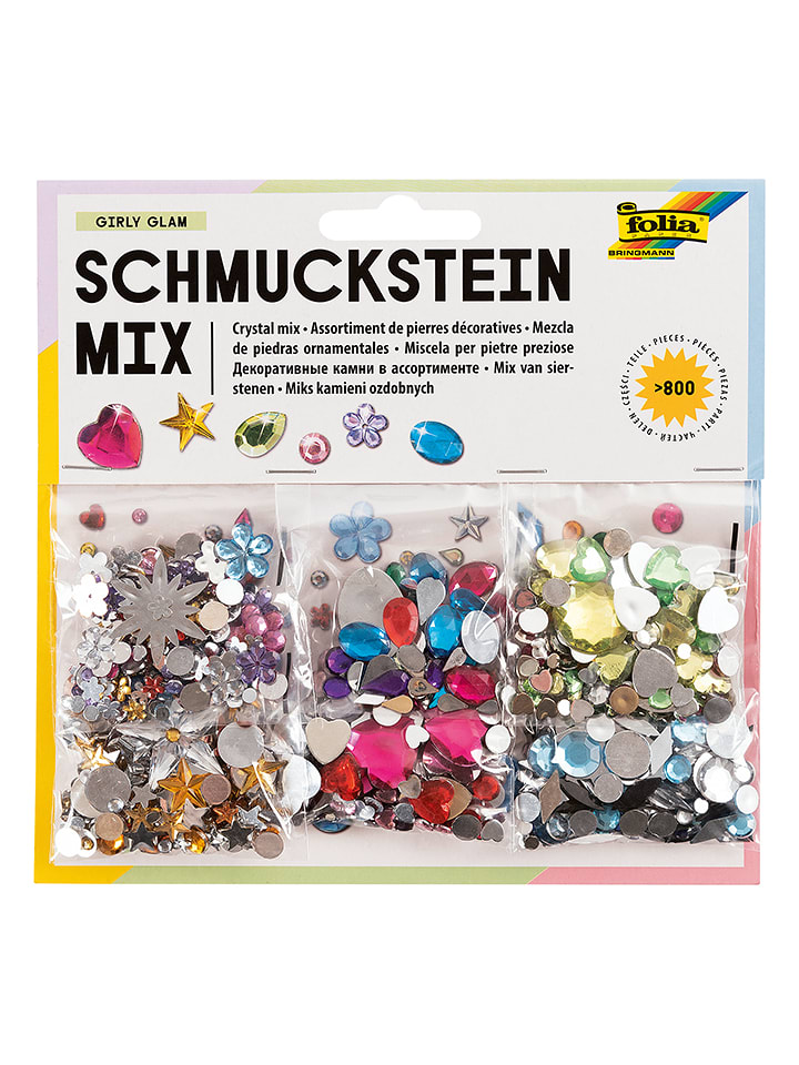 folia PAPER Schmucksteine-Set "Fun" in Bunt - onesize
