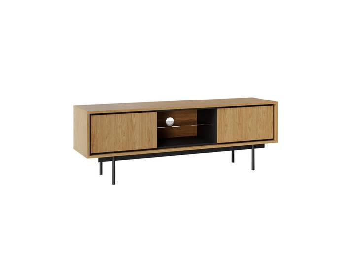 Meuble Tv 2 Portes 150 Cm Vidia Bois