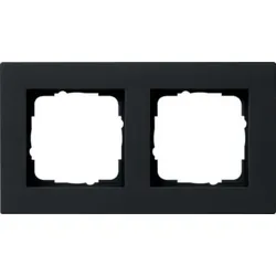 Gira Abdeckrahmen 2-fach schwarz flach 0212095