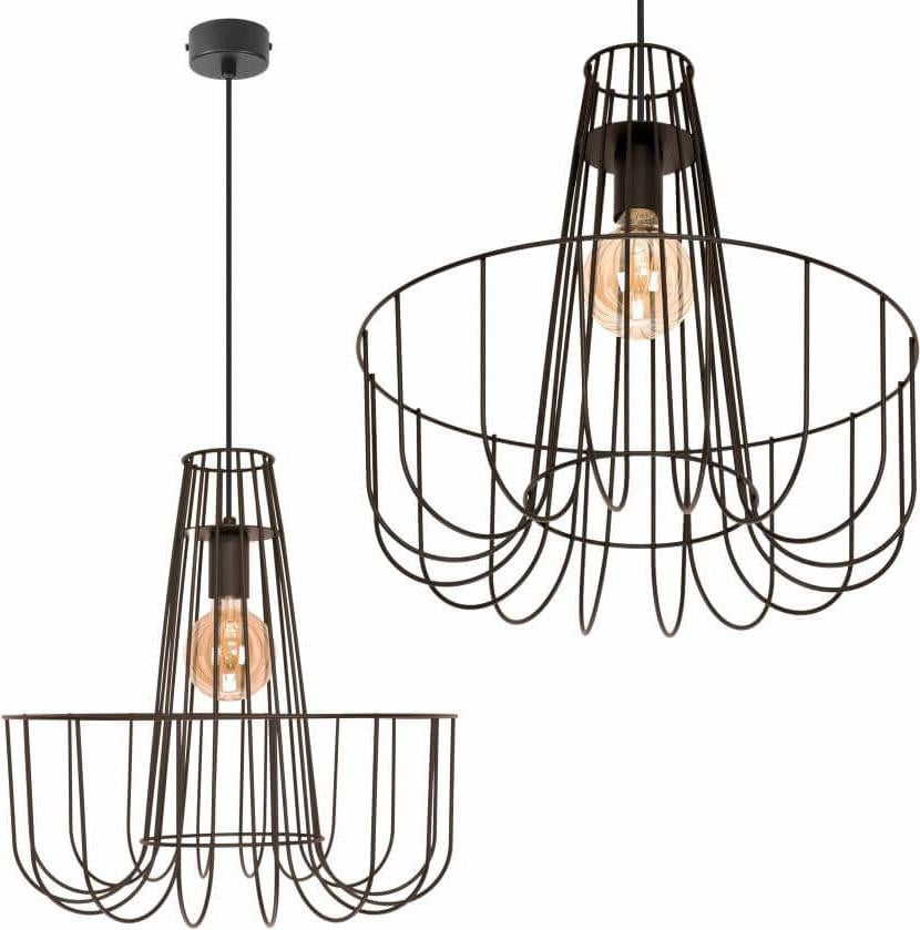 Szpak MEXICANO 1 hanglamp - Loft-stijl, zwart, LED