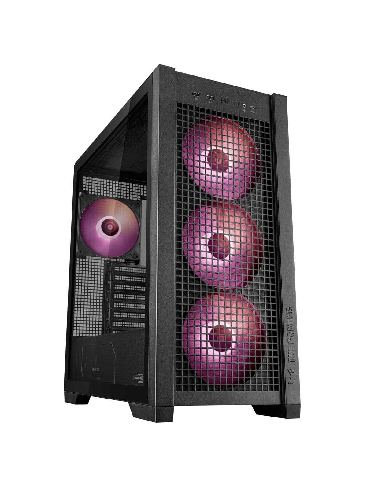 ASUS TUF Gaming GT302 - Gehäuse - Miditower - Schwarz