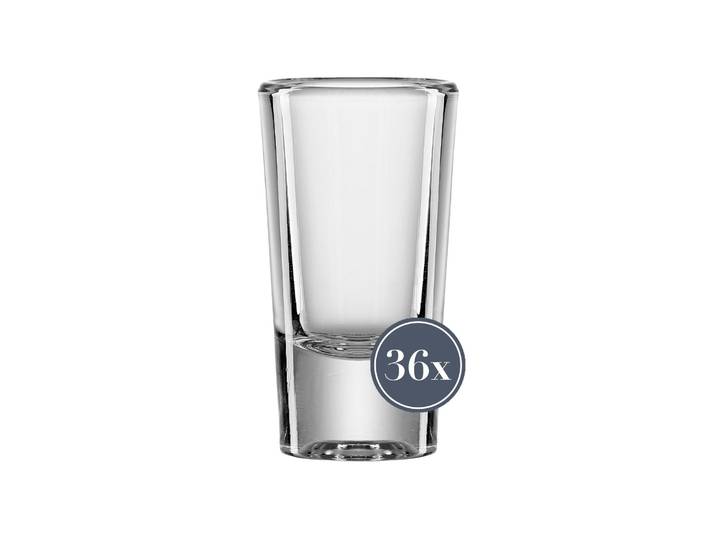 Schnapsglas RITZENHOFF & BREKER Schnapsgläser Niko 30 ml 36er Set transparent , bunt (transparent), 36 tlg., Glas, Trinkgefäße, Schnapsglas