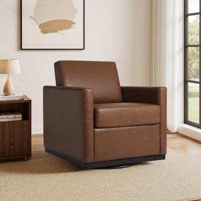 Lumibee Modern Upholstered Swivel Accent Arm Chair