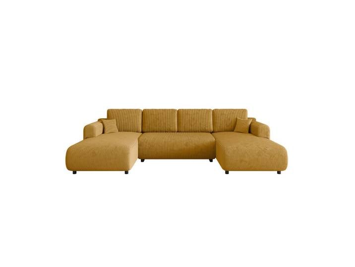Xora Wohnlandschaft, Currygelb, 4-Sitzer, Füllung: Schaumstoffflocken,Schaumstoffflocken, U-Form, 360x200 cm, Wohnzimmer, Sofas & Couches, Wohnlandschaften, Wohnlandschaft U-Form