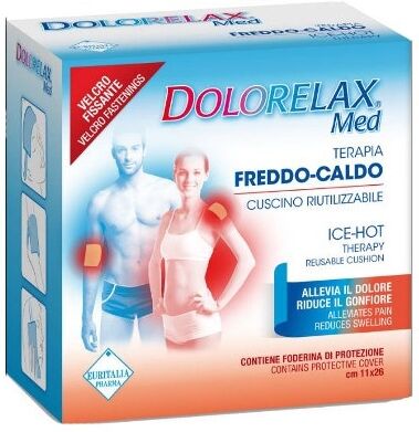 EURITALIA PHARMA  div COSWELL Dolorelax Med - Cuscino Riutilizzabile Con Velcro Fissante 11x26 cm