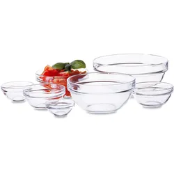 Luminarc Schüssel 7,5 cm 6-er Set EMPILABLE Transparent