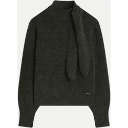 Pullover CIBRUMO mit Schleife 88-dunkelgrUEn L
