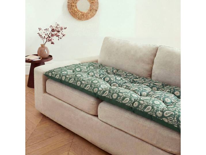 Long coussin de sol imprimé indien - Blancheporte