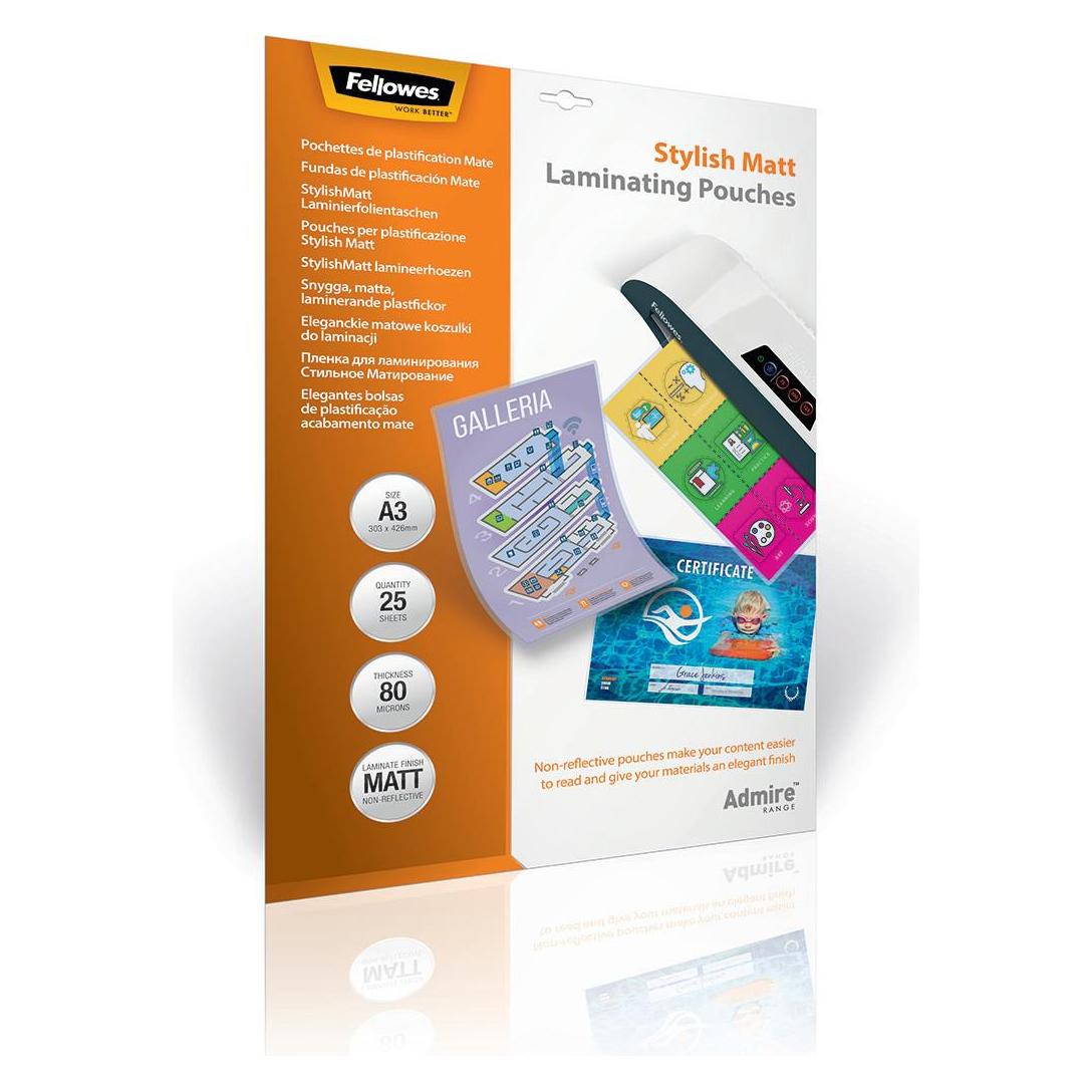 Fellowes Admire Stylish (A3, 25 Stk., 80 µm) (5602201)