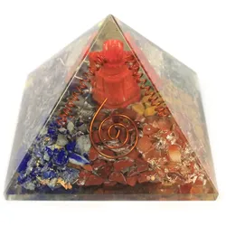 Lrg Orgonite Pyramid 70mm - Ganesh