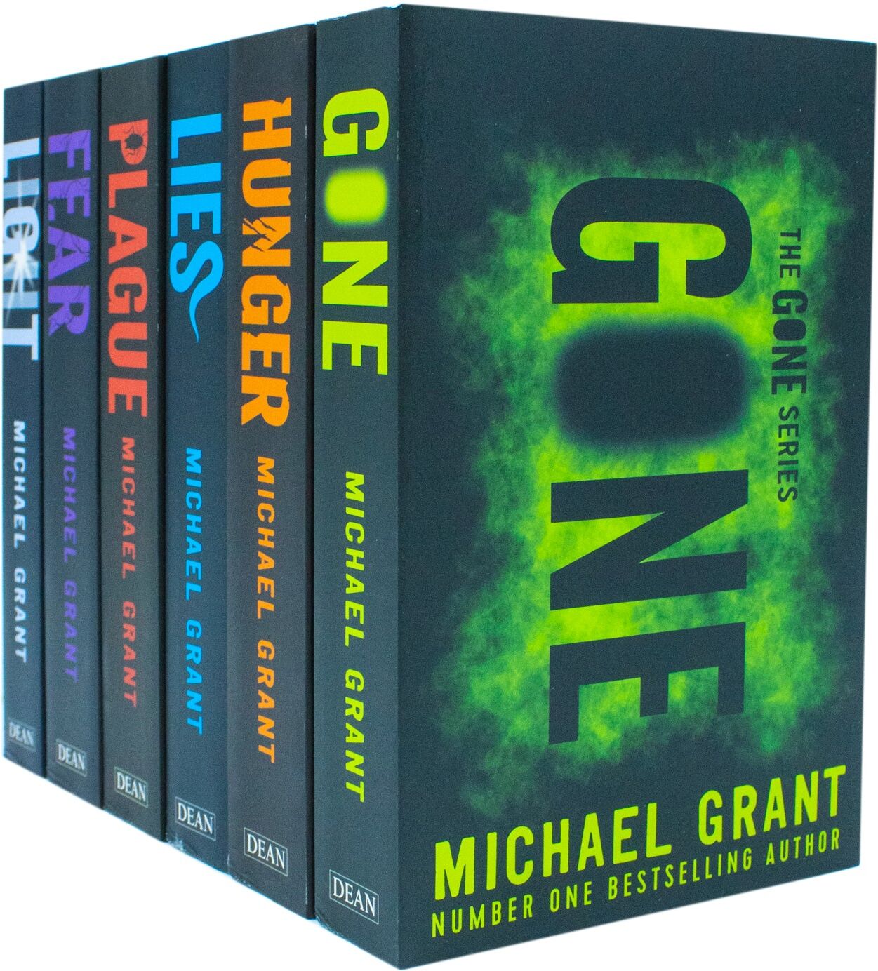 Electric Monkey Gone Series 6 Books Collection Set by Michael Grant - Paperback - Ages 12+ - Gone, Hunger, Lies, Plague, Fear, Light Dystopian YA Box Set