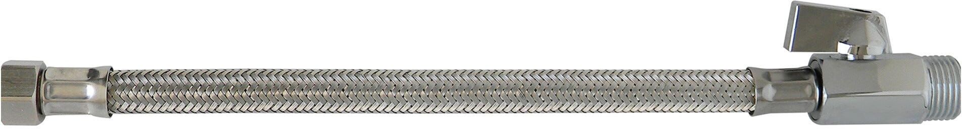 Faid FLESSIBILE ACCIAIO INOX  CASSETTA WC F 3/8'' CON VALVOLA 1/2''
