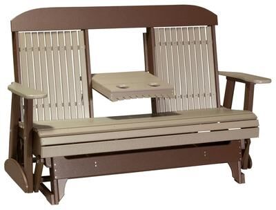 Luxcraft Outdoor All-Weather Poly Lumber Classic Glider