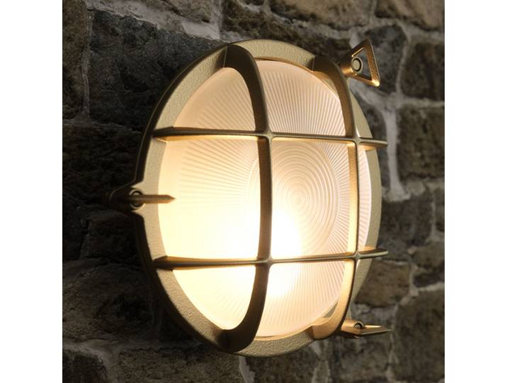 Polperro Wandleuchte Brass - Nordlux - Maritim - Metall - Rund