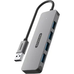 Sitecom CN-5005 USB-A zu 4x USB-C Hub (USB-A, 4 Ports), Dockingstation + USB Hub, Grau