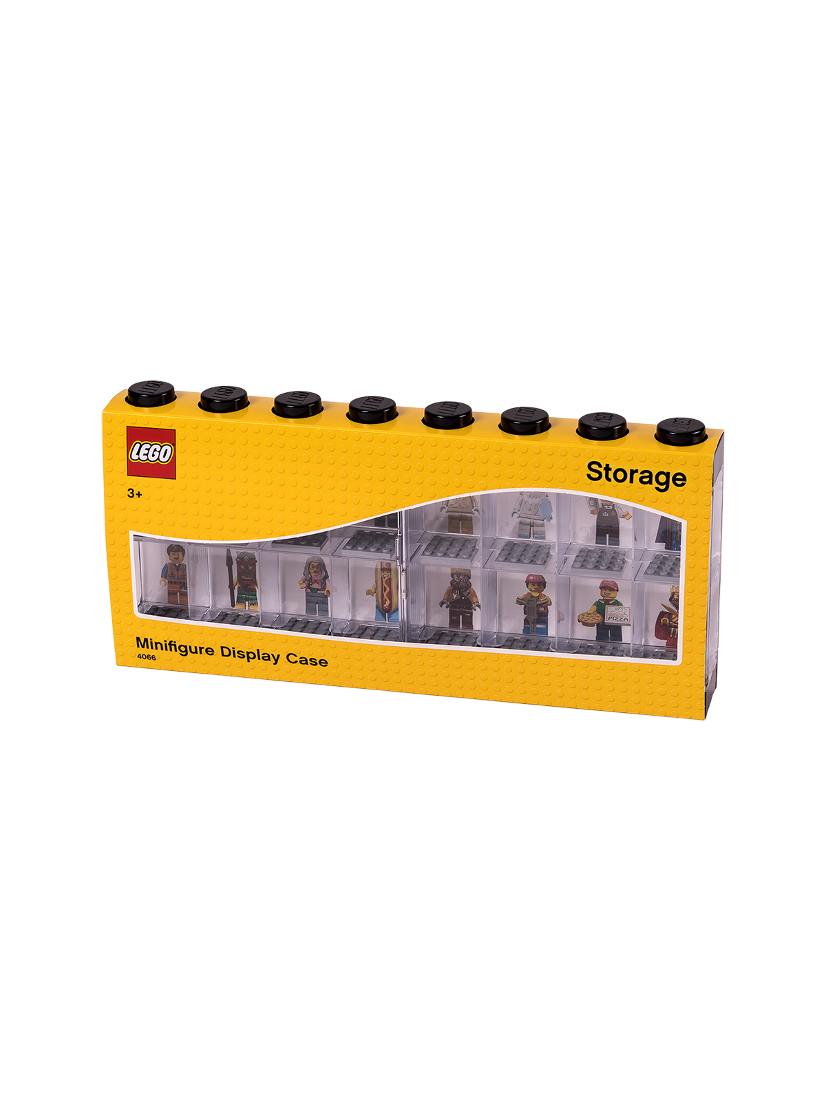 LEGO Minifiguren-Schaukasten für 16 minifiguren, schwarz